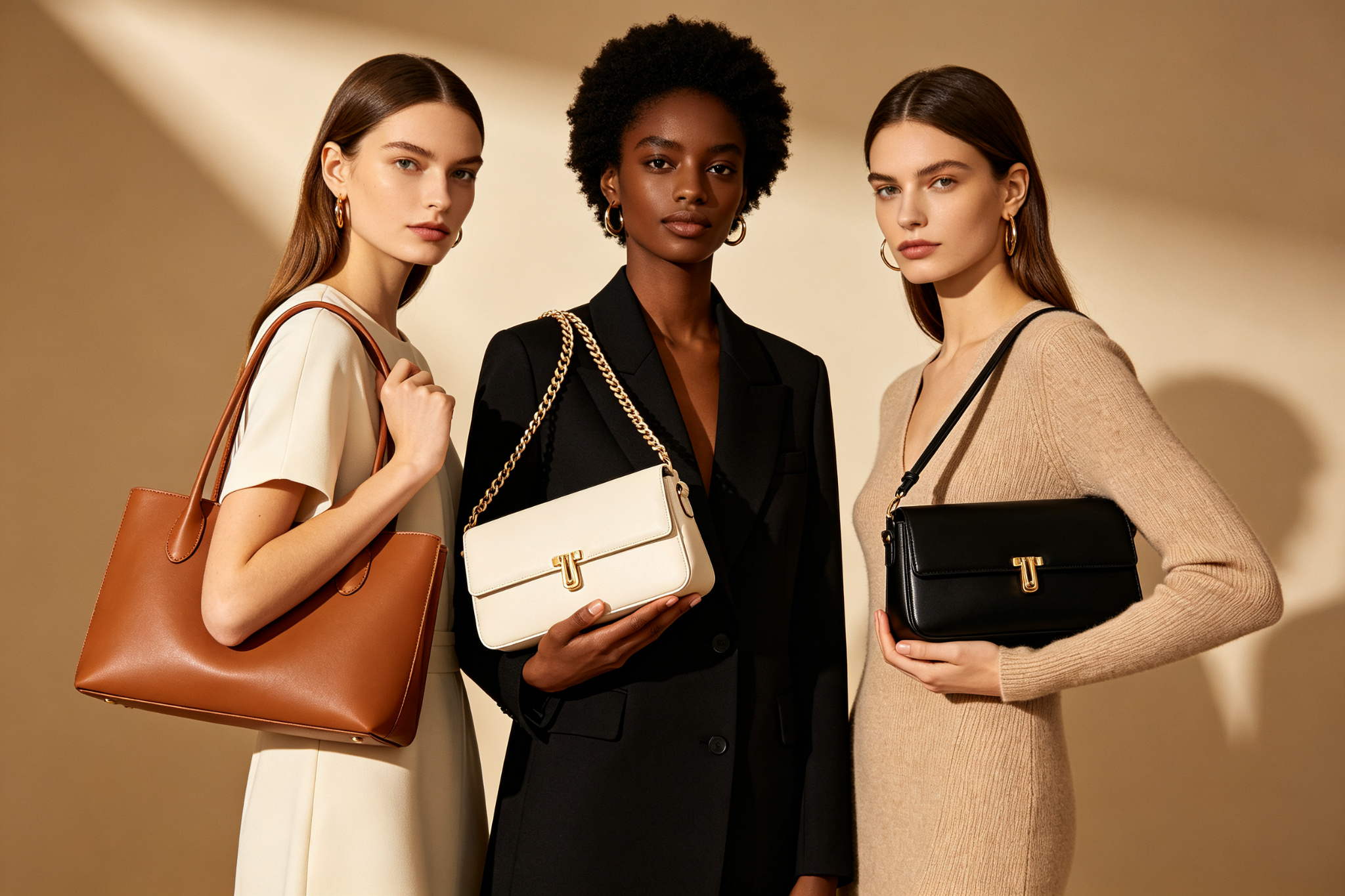 Global handbag campaign - three diverse models